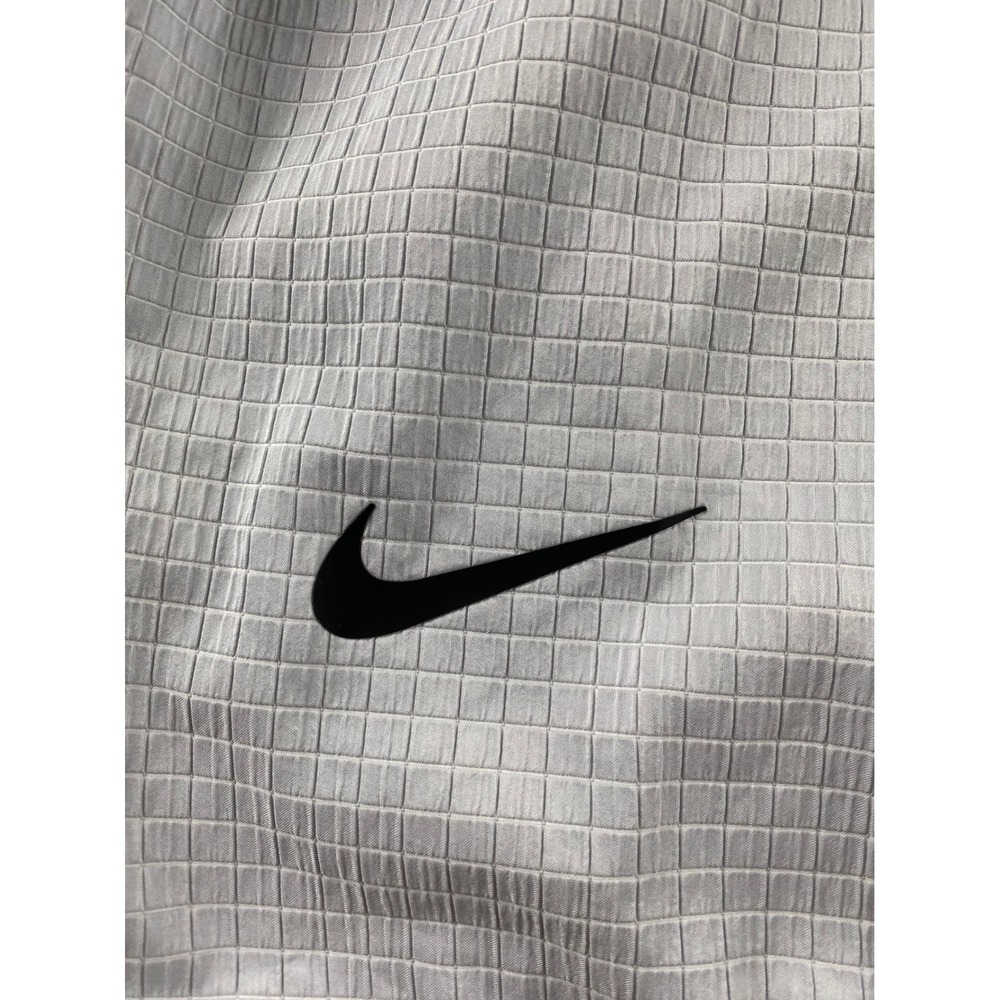 Nike Tech Pack Men XL Bomber Jacket Grey Grid Full Zip Textured Sportswear Coat - Picture 15 of 16